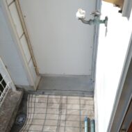 ベランダ洗濯機置き場